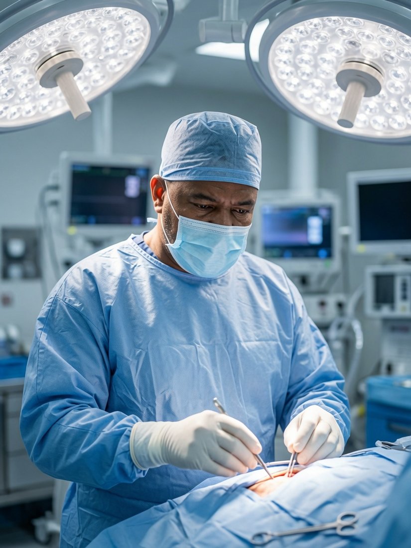 Dr. Eubanks performing a procedure at Pacific ENT Institute